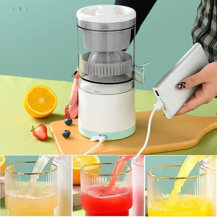 Portable Electric Citrus Juicer | Cordless Automatic Fruit Juice Squeezer