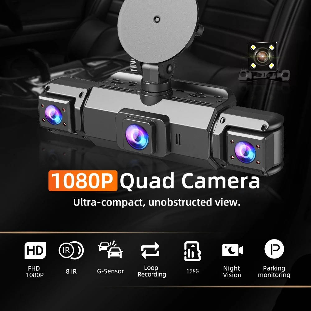 Dual Dash Cam Front and Rear | Wireless Night Vision Car DVR