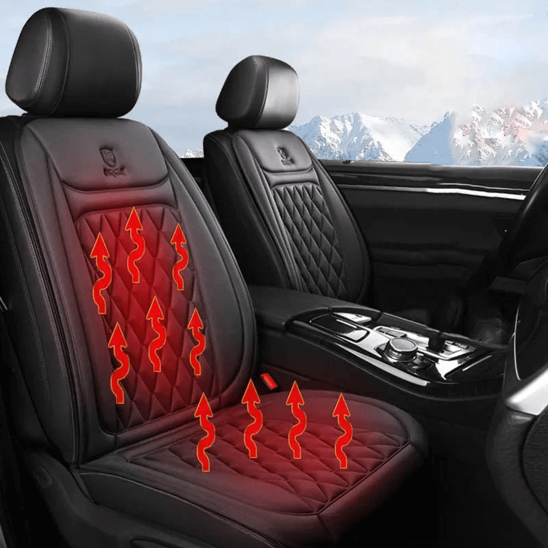 Heated Car Seat Cover & Warmer | Adjustable Temp, 12V & Home Use