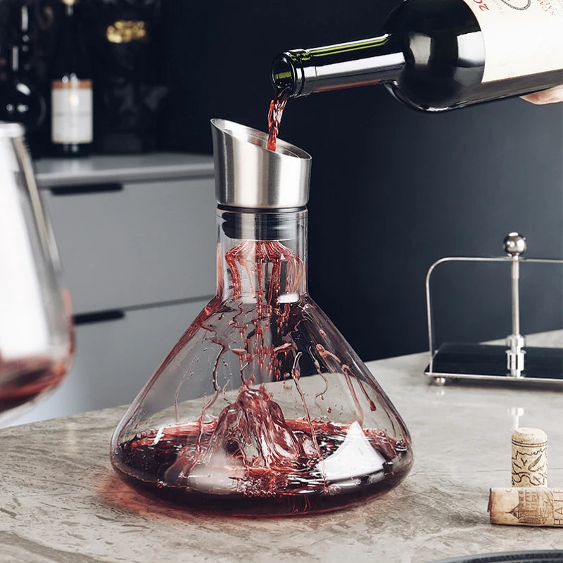 Wine Decanter & Aerator Set | Red Wine Glass Carafe