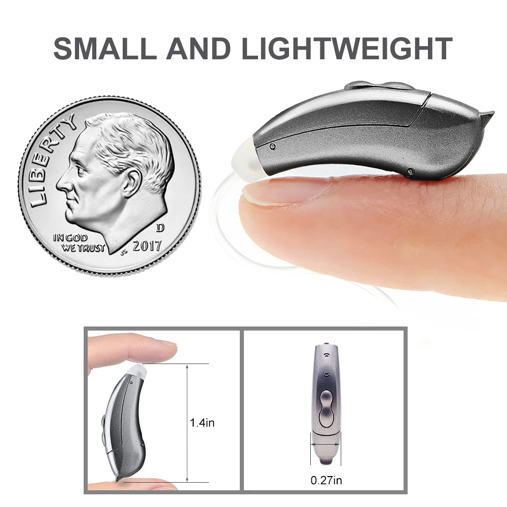 Invisible BTE Hearing Aids | Smart App Control Amplifier