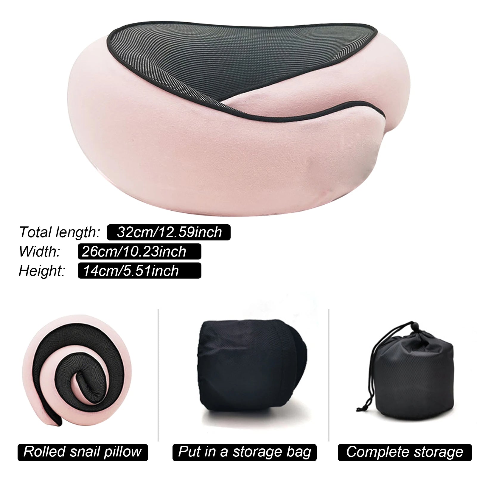 Memory Foam Travel Neck Pillow | U-Shaped Airplane Support Cushion