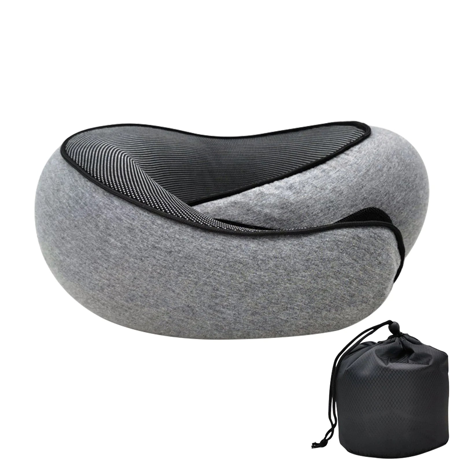 Memory Foam Travel Neck Pillow | U-Shaped Airplane Support Cushion