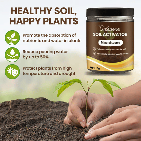 Soil Revitalizer & Conditioner | Organic Garden Plant Food (3 Pack)