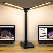 Adjustable LED Gooseneck Desk Lamp with Touch Dimming for Office