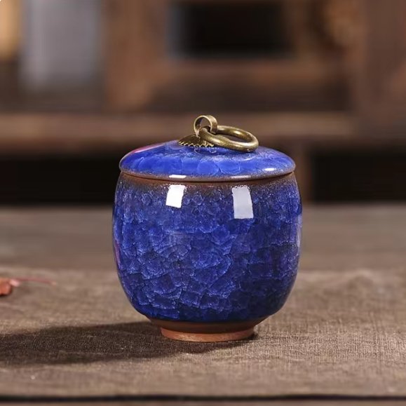 FureverRest Handcrafted Ceramic Pet Urn - Memorial for Dogs & Cats