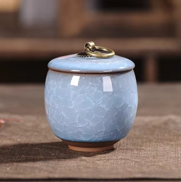 FureverRest Handcrafted Ceramic Pet Urn - Memorial for Dogs & Cats