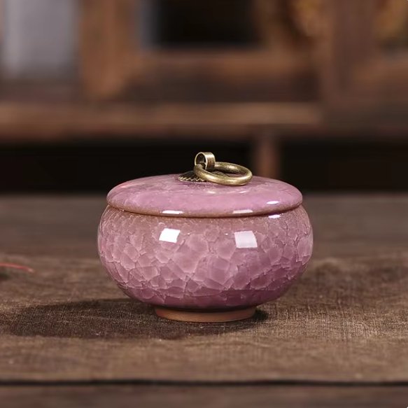 FureverRest Handcrafted Ceramic Pet Urn - Memorial for Dogs & Cats