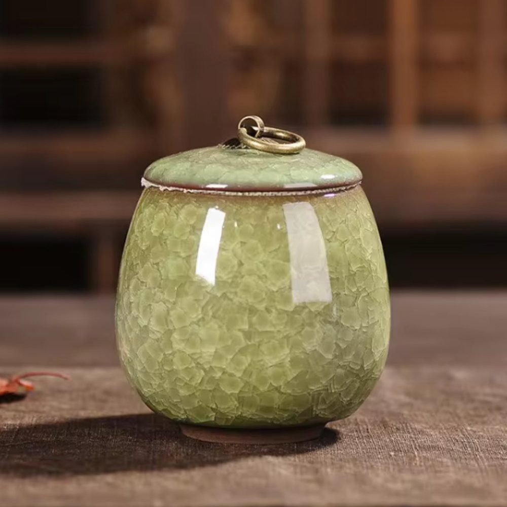 FureverRest Handcrafted Ceramic Pet Urn - Memorial for Dogs & Cats