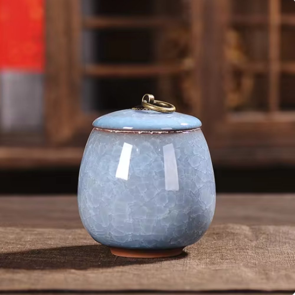 FureverRest Handcrafted Ceramic Pet Urn - Memorial for Dogs & Cats