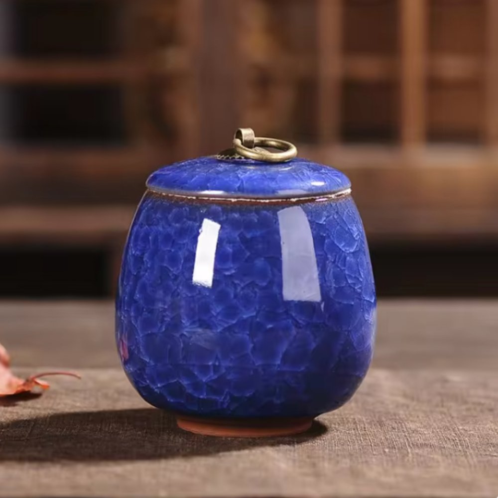 FureverRest Handcrafted Ceramic Pet Urn - Memorial for Dogs & Cats