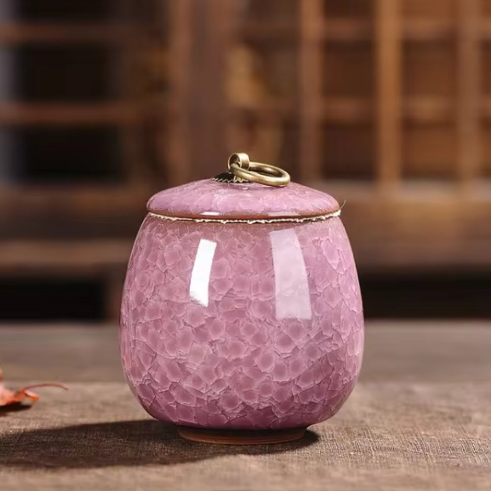 FureverRest Handcrafted Ceramic Pet Urn - Memorial for Dogs & Cats