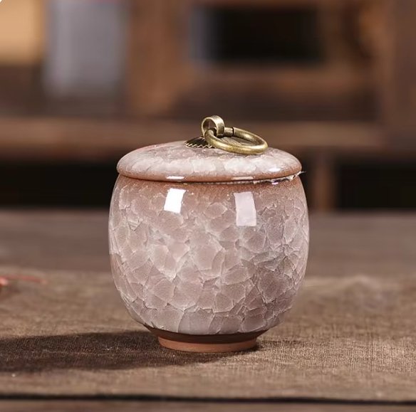 FureverRest Handcrafted Ceramic Pet Urn - Memorial for Dogs & Cats