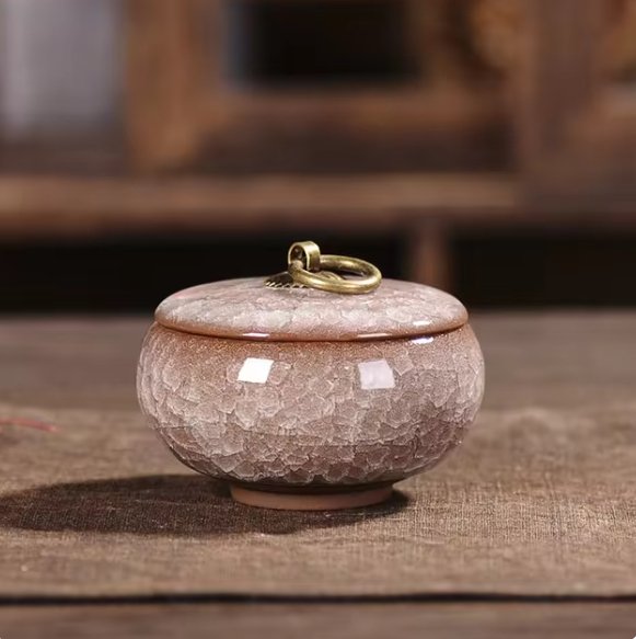 FureverRest Handcrafted Ceramic Pet Urn - Memorial for Dogs & Cats