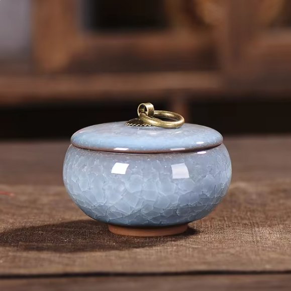 FureverRest Handcrafted Ceramic Pet Urn - Memorial for Dogs & Cats