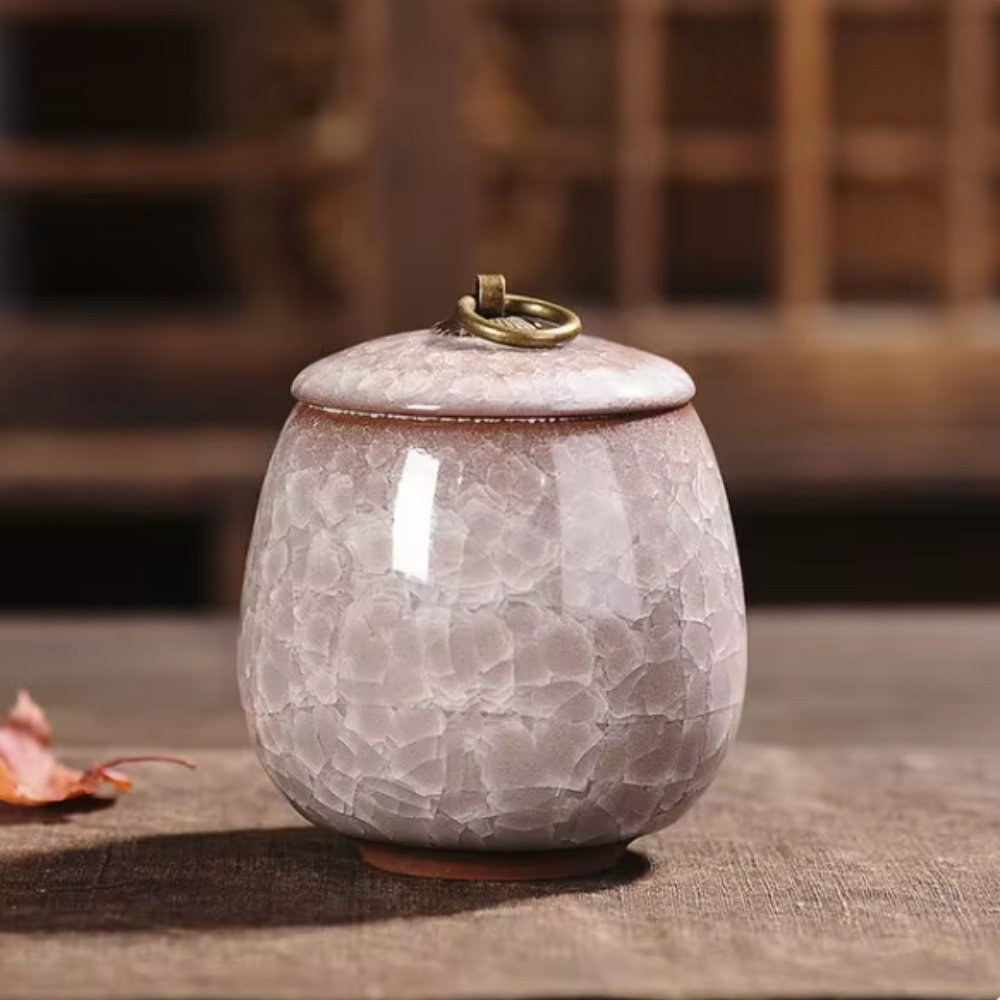 FureverRest Handcrafted Ceramic Pet Urn - Memorial for Dogs & Cats