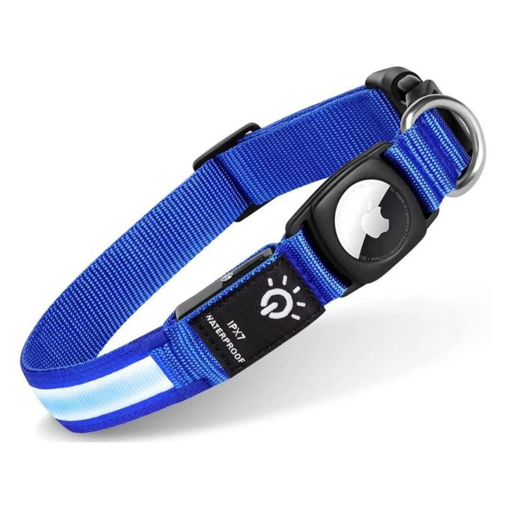 Waterproof AirTag Dog Collar Holder | Reflective Anti-Lost GPS Pet Tracker