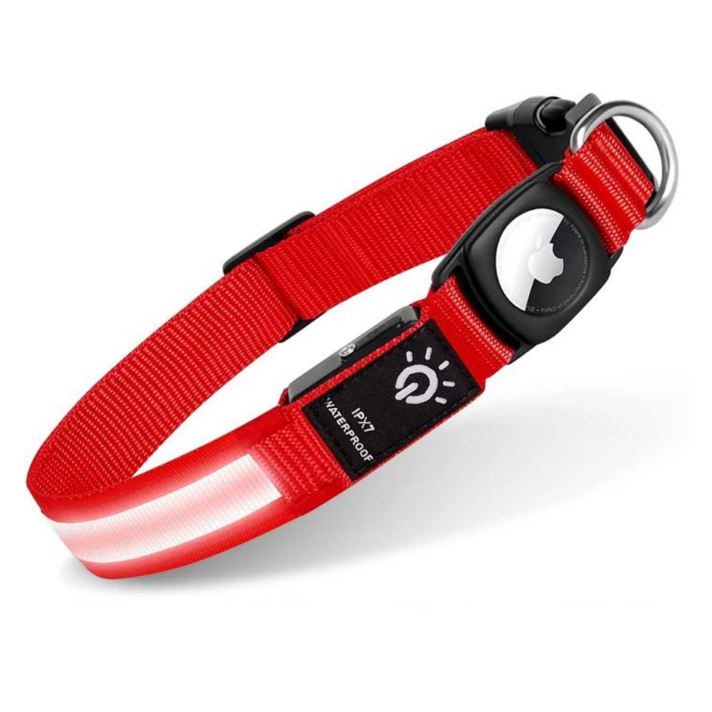 Waterproof AirTag Dog Collar Holder | Reflective Anti-Lost GPS Pet Tracker