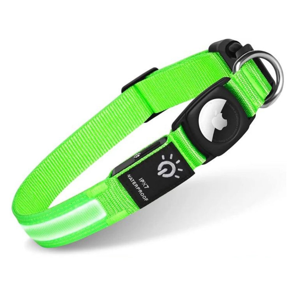 Waterproof AirTag Dog Collar Holder | Reflective Anti-Lost GPS Pet Tracker