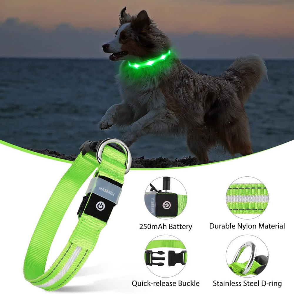 Waterproof AirTag Dog Collar Holder | Reflective Anti-Lost GPS Pet Tracker