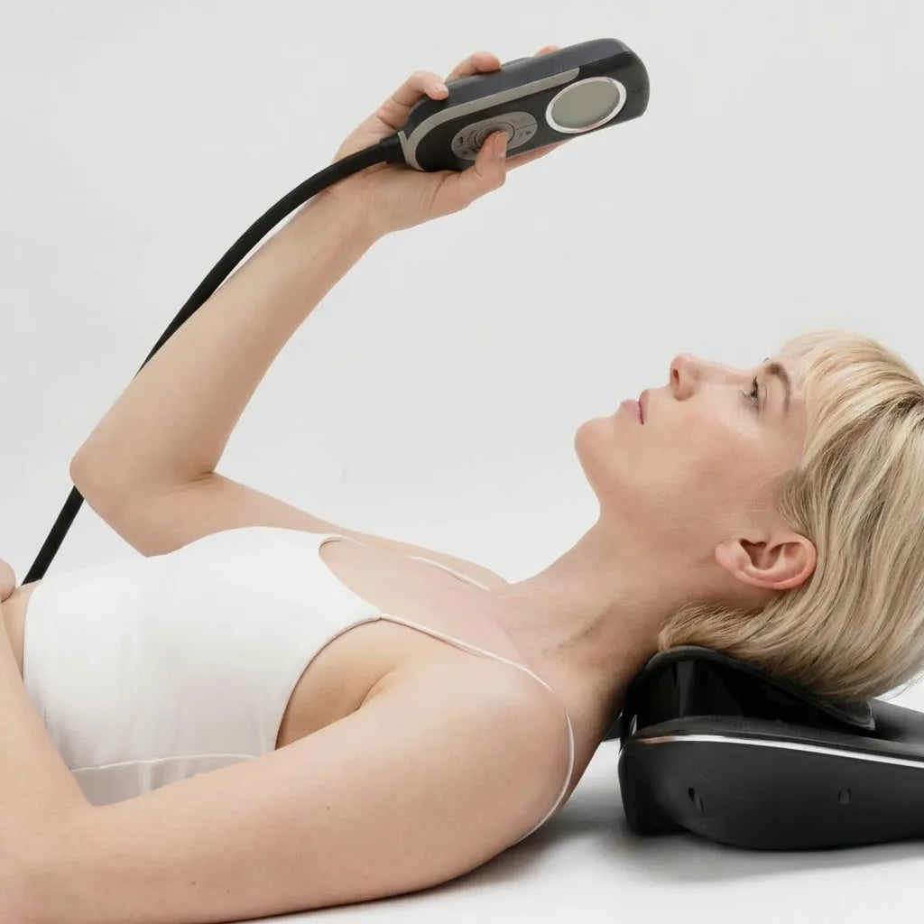 Smart Neck Massager & Cervical Traction | Heated EMS Red Light