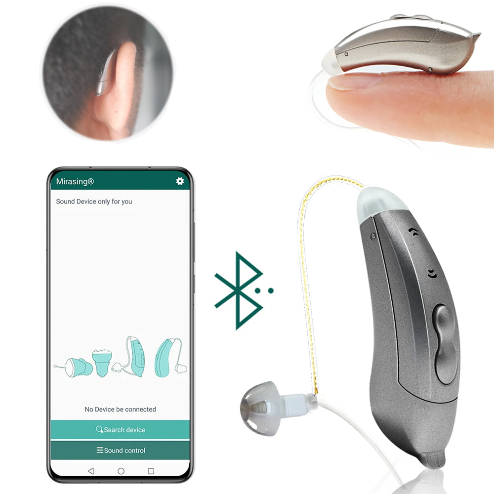 Invisible BTE Hearing Aids | Smart App Control Amplifier