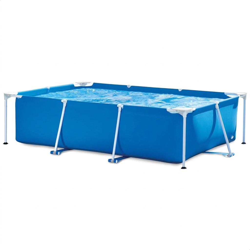 Medium rectangular above ground pool size option
