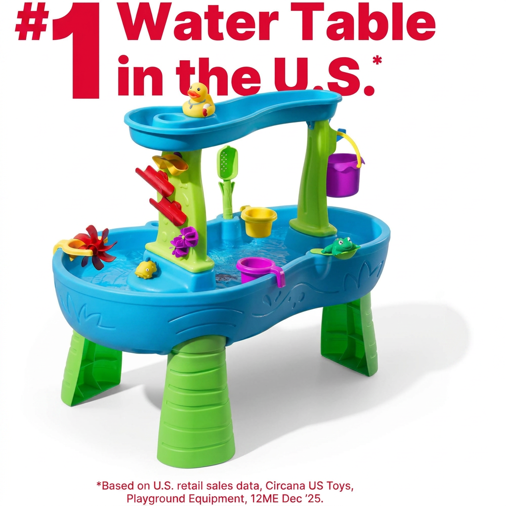 Put and place maze channels and spinners on the water table
