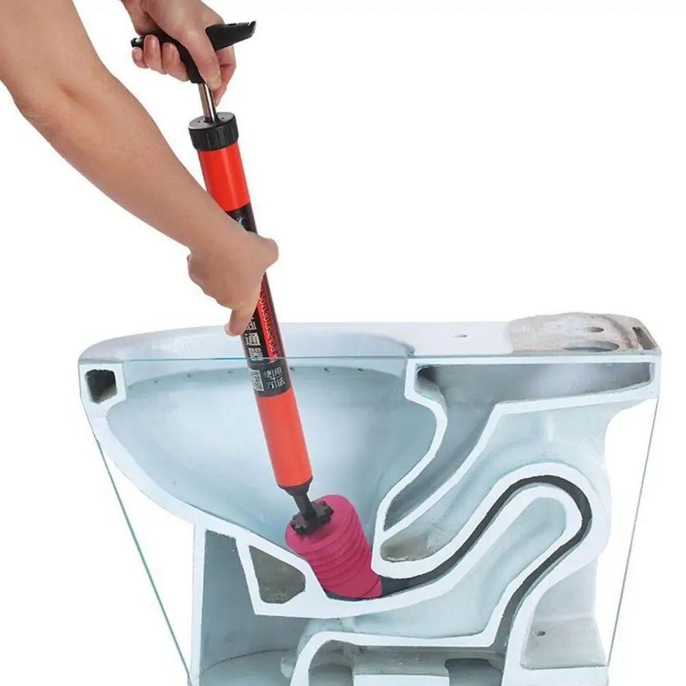 High-Pressure Silicon Toilet Plunger | Ergonomic ABS Handle & 120 PSI for Fast Drain Unblocking