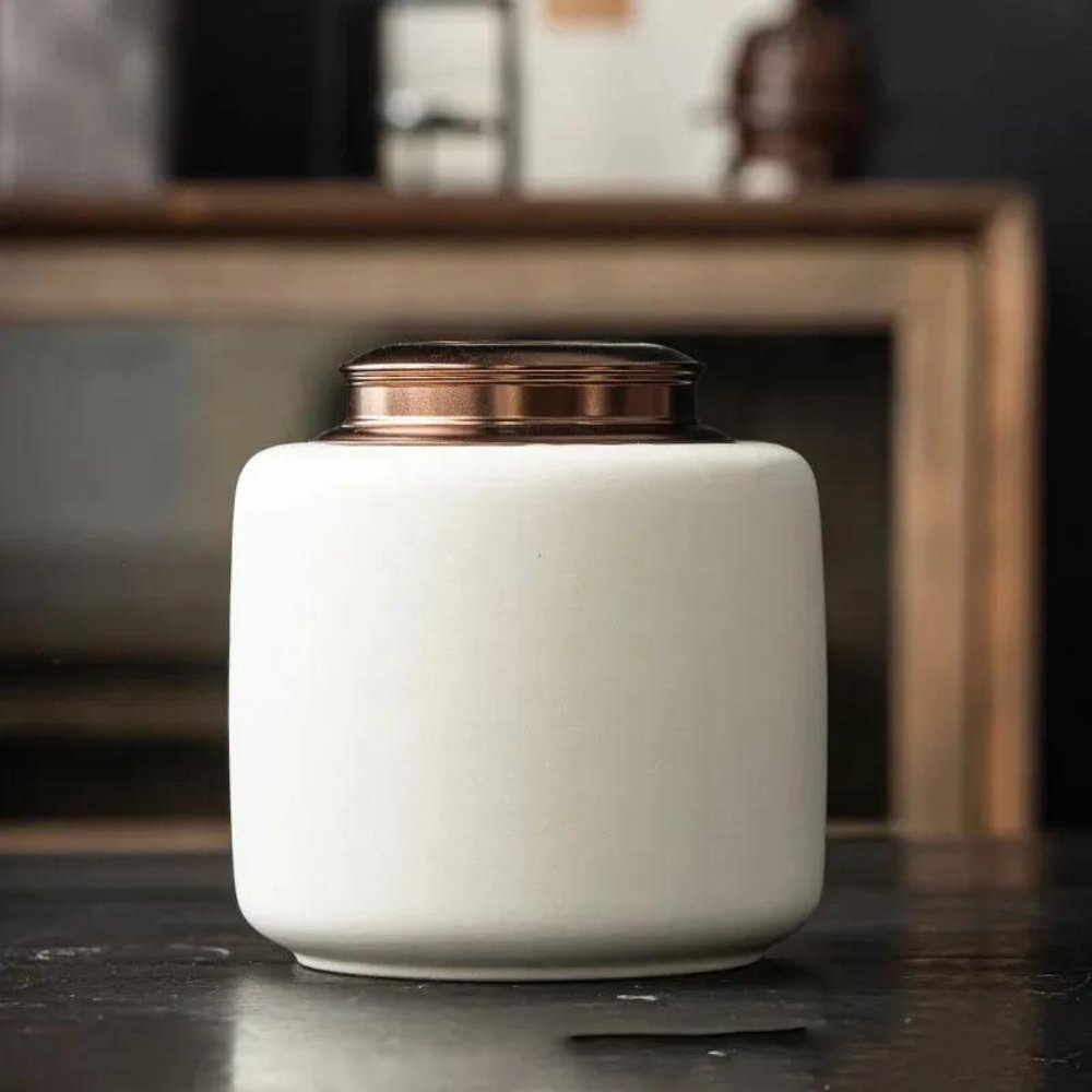 Ceramic Pet Cremation Urn | Dog & Cat Ashes Casket Memorial