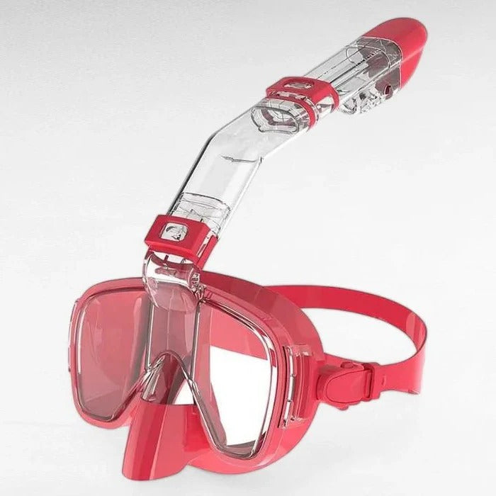 Full Face Snorkeling Mask with Dry Top System – Panoramic Anti-Fog Snorkel Mask for Adults & Teens