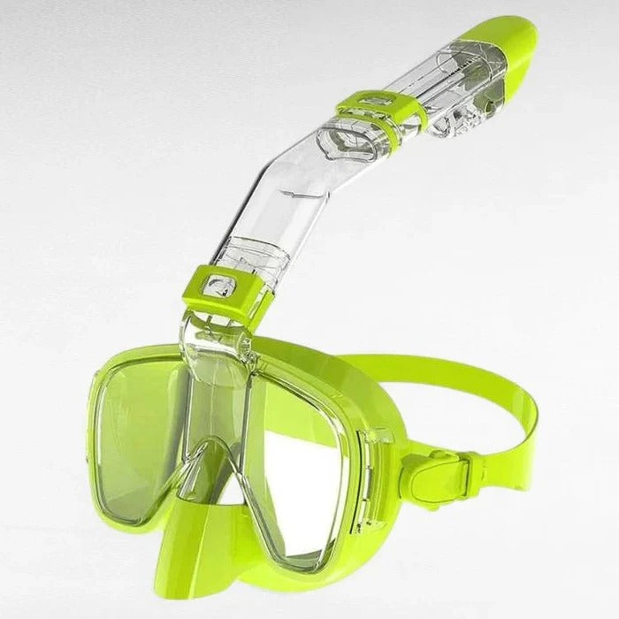 Full Face Snorkeling Mask with Dry Top System – Panoramic Anti-Fog Snorkel Mask for Adults & Teens
