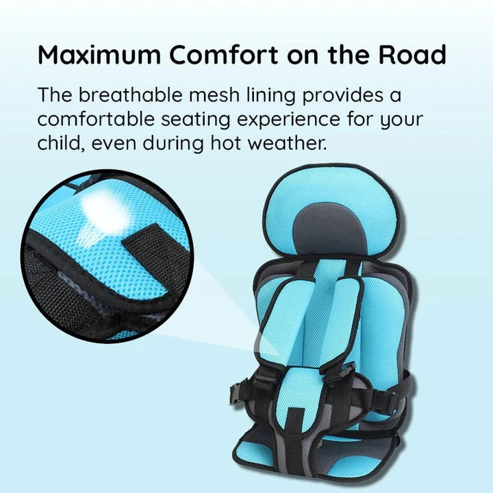 Portable Child Car Booster Seat Cushion | Secure & Comfy Travel Support, Safety Seat