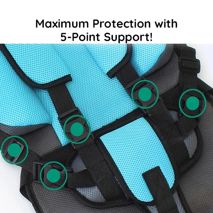 Portable Child Car Booster Seat Cushion | Secure & Comfy Travel Support, Safety Seat