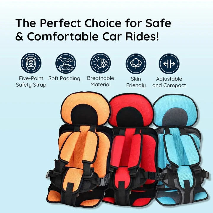 Portable Child Car Booster Seat Cushion | Secure & Comfy Travel Support, Safety Seat