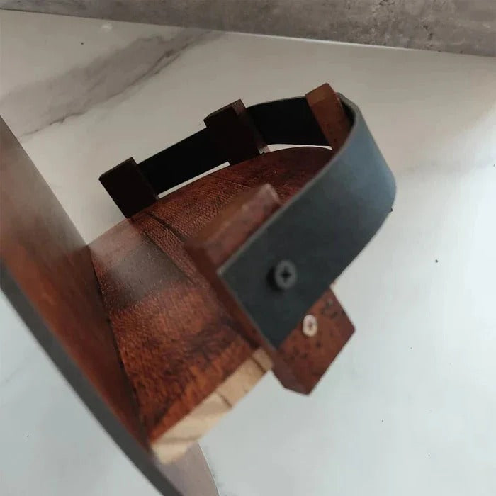 Rustic Whiskey Barrel Shelf | Bourbon Bottle Wall Display Rack