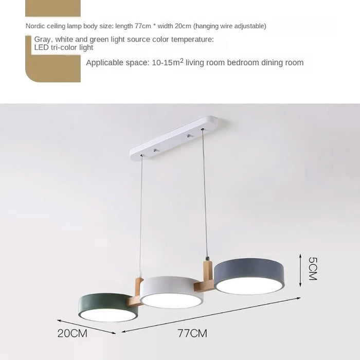 Nordic Flush Mount Ceiling Light | Modern Minimalist Kitchen & Dining Lighting