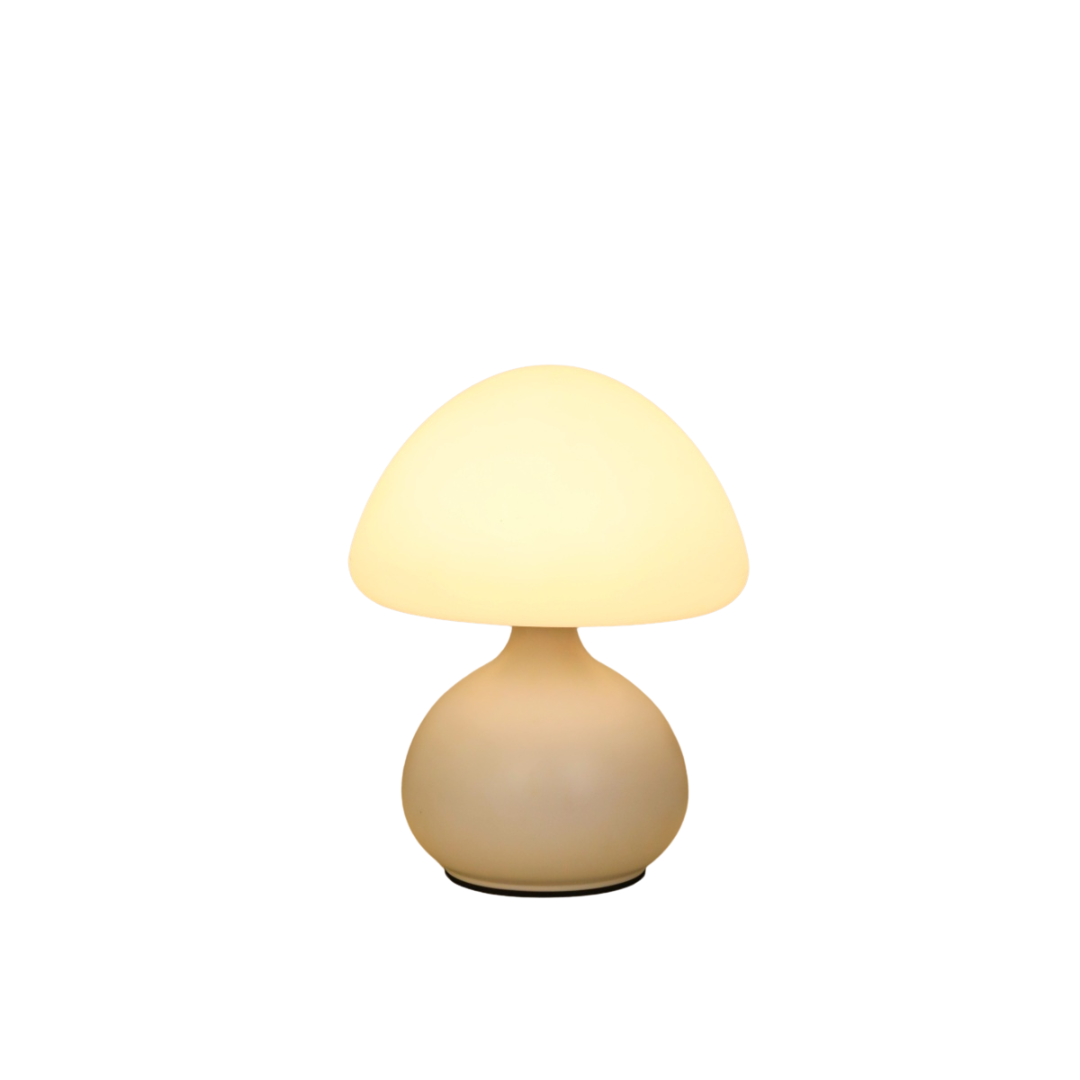 Modern Mushroom Table Lamp | Dimmable LED Bedside Night Light, 3 Color Modes