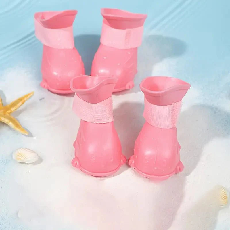 Waterproof Silicone Dog Boots | Non-Slip Paw Protection Rain Shoes