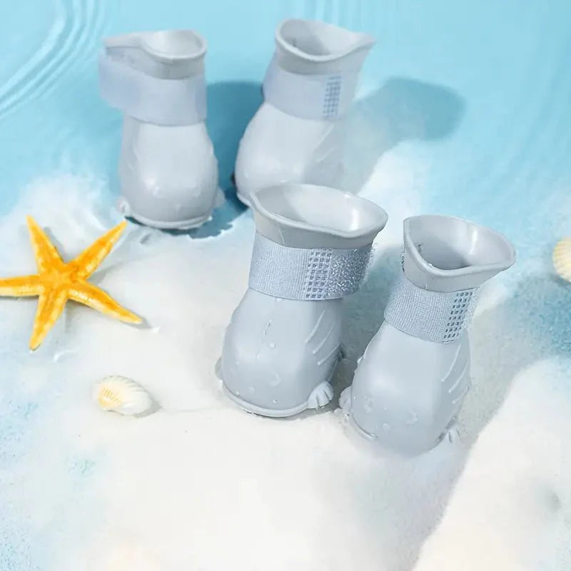 Waterproof Silicone Dog Boots | Non-Slip Paw Protection Rain Shoes