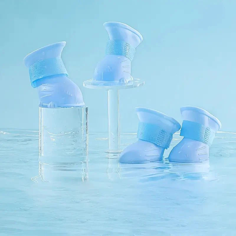 Waterproof Silicone Dog Boots | Non-Slip Paw Protection Rain Shoes