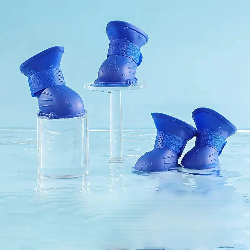 Waterproof Silicone Dog Boots | Non-Slip Paw Protection Rain Shoes