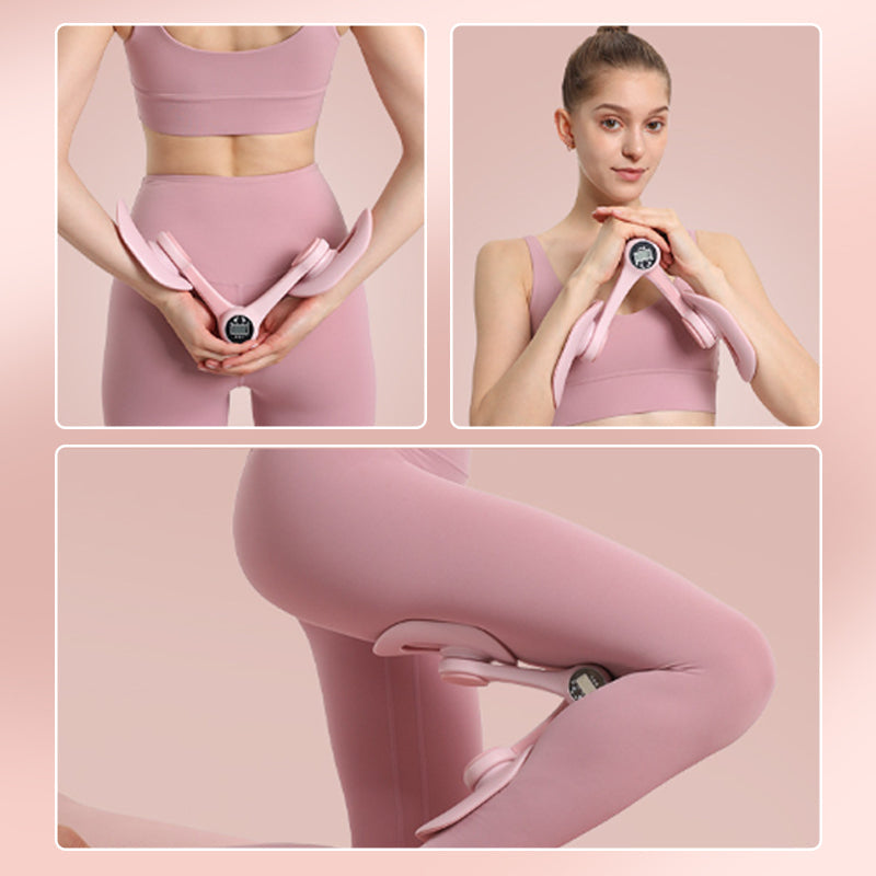 Pelvic Floor Trainer with Smart Counting Display – 360 Rotation Inner Thigh & Kegel Exercise Device