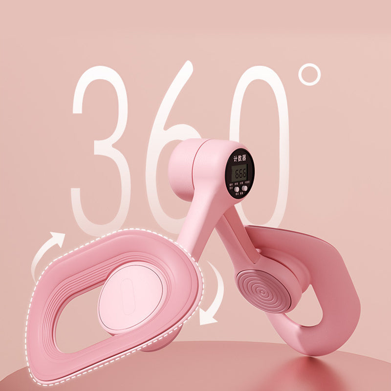 Pelvic Floor Trainer with Smart Counting Display – 360 Rotation Inner Thigh & Kegel Exercise Device