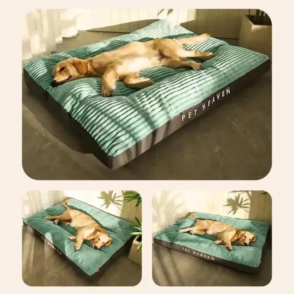 Oversized Corduroy Dog Bed for XL Dogs | Orthopedic Washable Pet Lounger