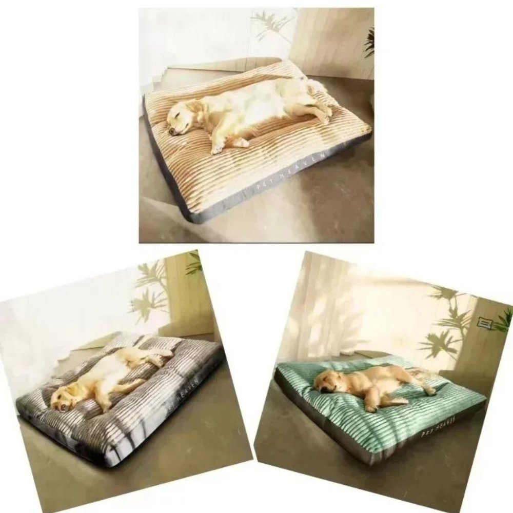Oversized Corduroy Dog Bed for XL Dogs | Orthopedic Washable Pet Lounger