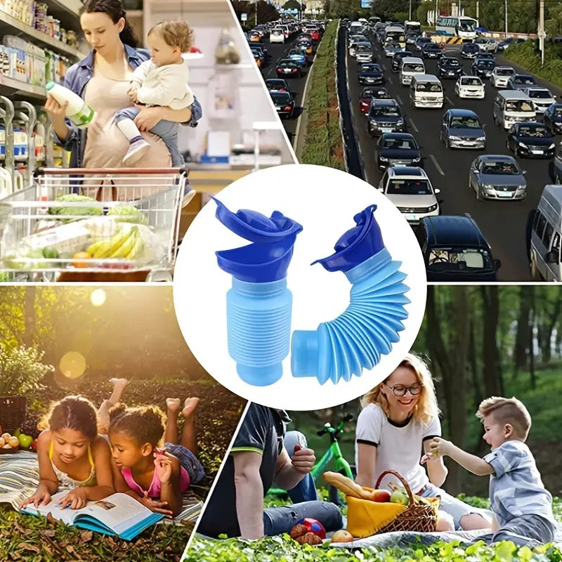 Telescopic Portable Urinal | Mobile Emergency Toilet for Car Travel (750ml)