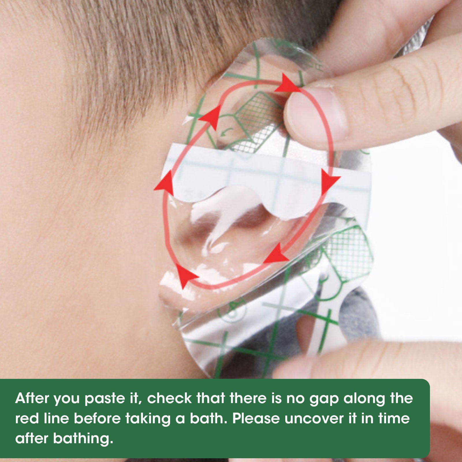 Disposable Waterproof Ear Protection Stickers for Swimming and Shower