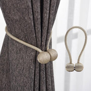 Magnetic Curtain Tie Backs | Decorative Drape Holdbacks | No-Drill Window Accessory