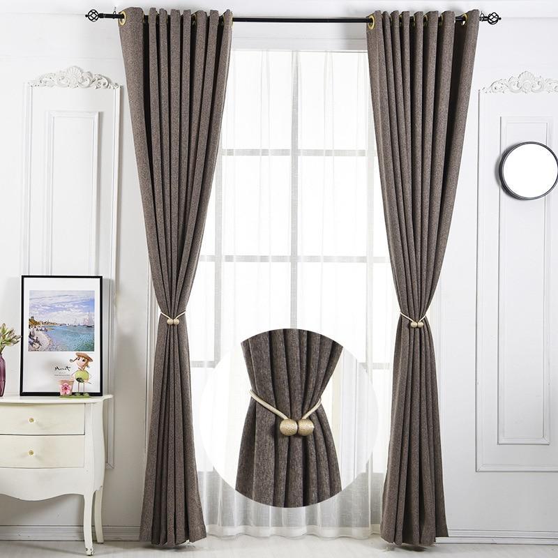 Magnetic Curtain Tie Backs | Decorative Drape Holdbacks | No-Drill Window Accessory